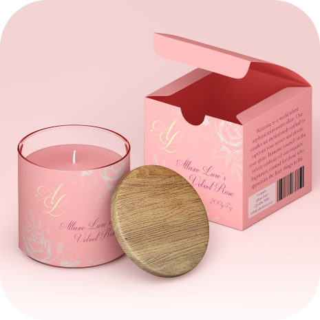 alluxe lure cande packaging design